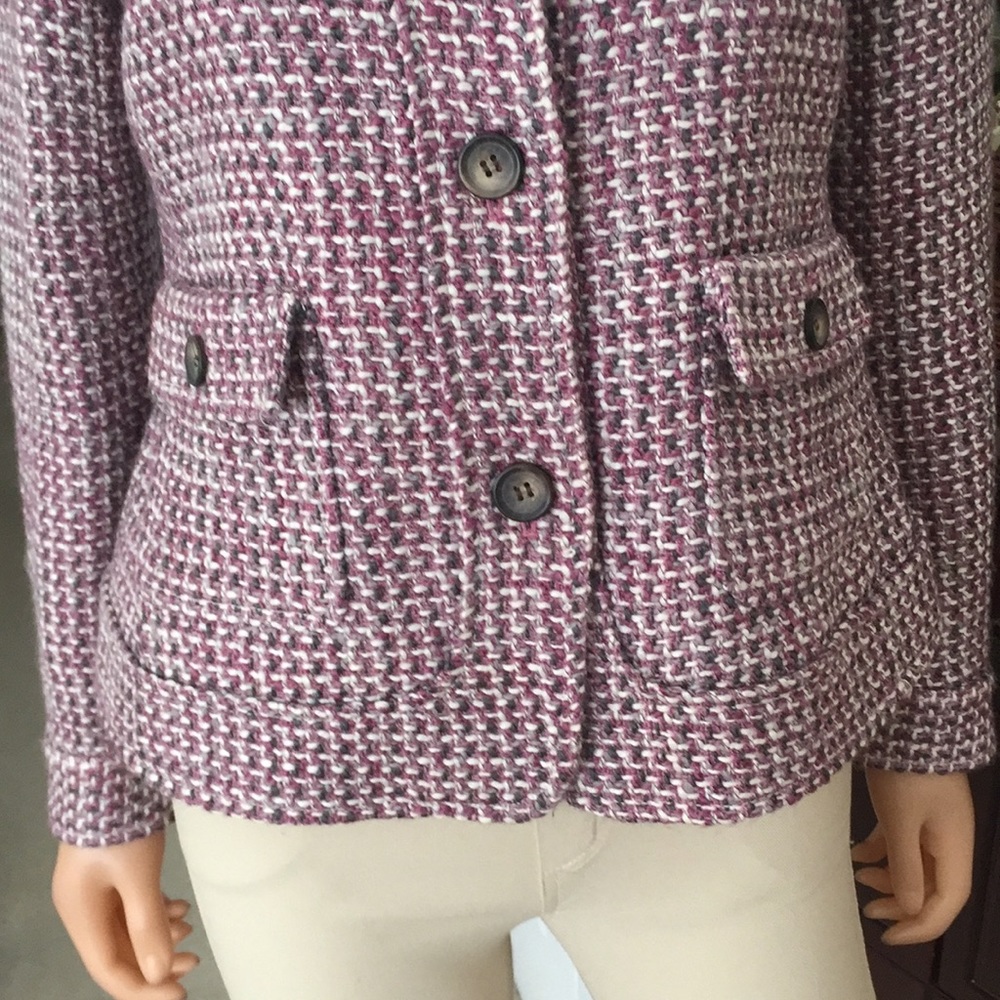 NWOT Talbots Boucle Wool Blend Quite Luxury Blazer Jacket - Picture 6 of 11